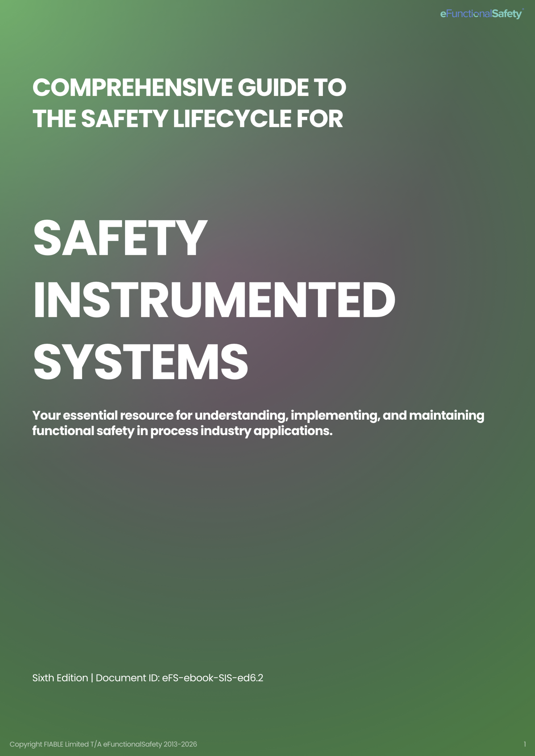 eFunctionalSafety SIS eBook eFunctionalSafety SIS eBook